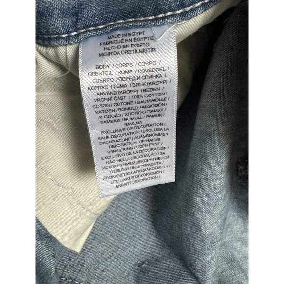 Polo Ralph Lauren Sz 36 Men’s Shorts Carpenter Jean Blue Denim Retro Style New - Picture 5 of 6